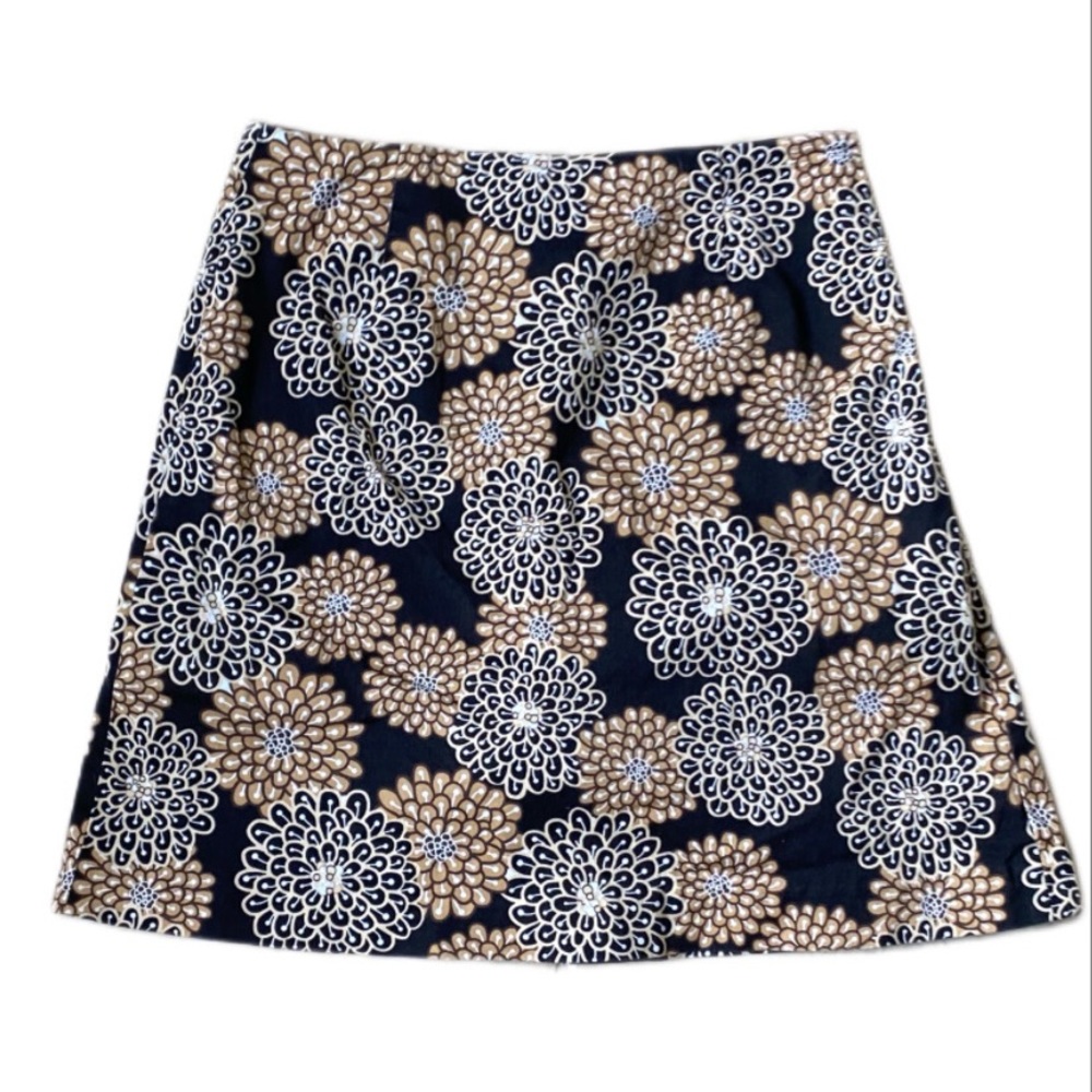 vintage floral mini skirt 🤎